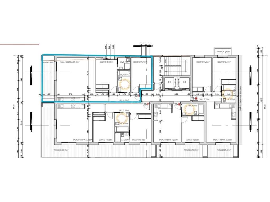 Apartamento T2 em Monte Gordo 'Edifício Sudoeste' com piscina na co... - Grande imagem: 2/13