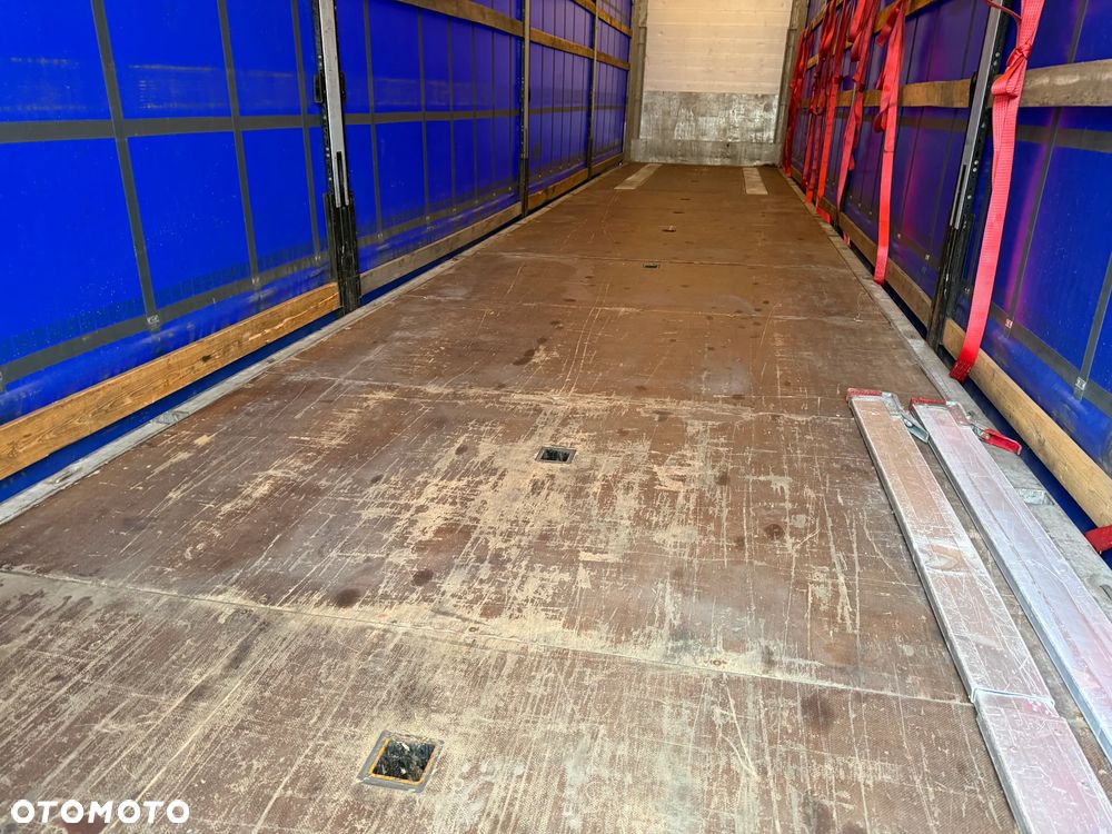 Schmitz Cargobull FIRANKA / PODNOSZONY DACH / PLANDEKA JAK NOWA / RAMA OCYNK / PEŁNE WYPOSAŻENIE DO ZAŁADUNKU PASY, MATY, NAROŻNIKI / 2 KOŁA ZAPASOWE / GOTOWA DO PRACY !! - 13