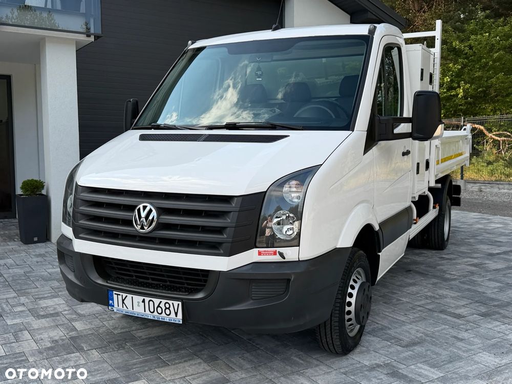 Volkswagen Crafter Wywrotka 2.0 TDI 136km / Fabryczna wywrotka Cabretta / Stan jak nowego! / Oryginalny niski przebieg / Nowe opony / Wywrot tylnozsypowy / FV23% - 8
