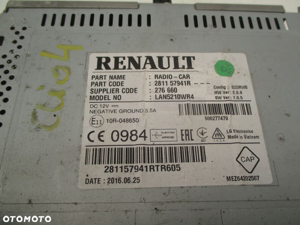 RENAULT CLIO IV 2012- RADIO MODUŁ - 2