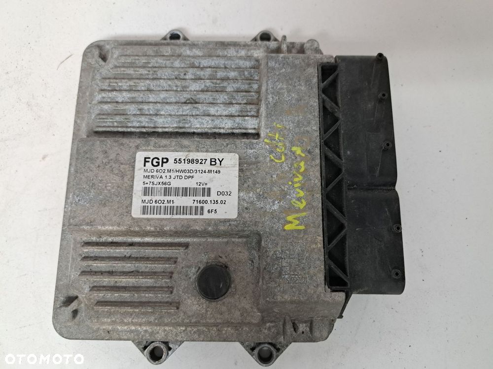 OPEL MERIVA A  1.3 CDTI KOMPUTER  STEROWNIK  SILNIKA 55198927 71600.135.02 - 4