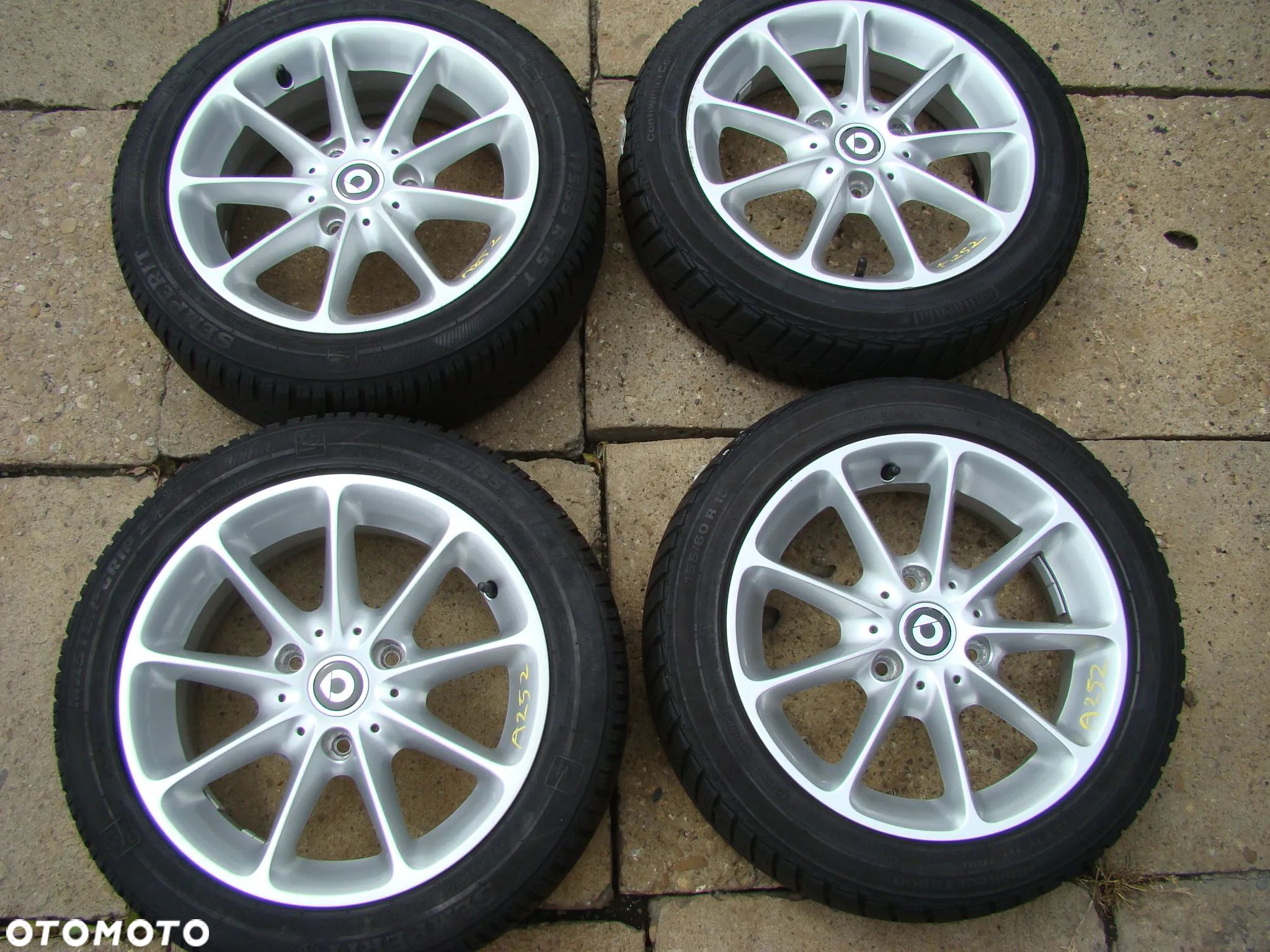 a252 3x112 Smart ForTwo W451 4,5Jx15 155/60 i 5,5jx15 175/55 zima - 1