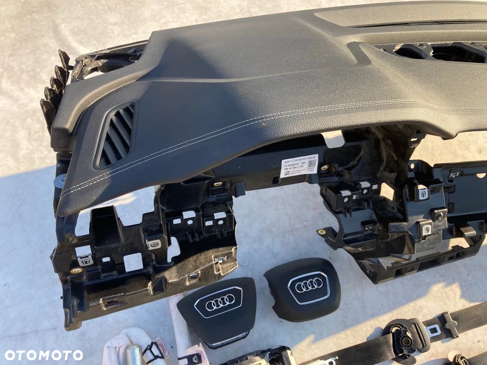 AUDI Q8 DESKA KONSOLA KOKPIT PULPIT PÓŁKA PARAPET AIRBAG PODUSZKI POWIETRZNE KIEROWCY PASAŻERA PASY PAS KURTYNA KURTYNY FOTELA W FOTEL    NOWE NEW NEU NEV   WYMIANA OD RĘKI NA MAGAZYNIE  Raz2 !!! - 5