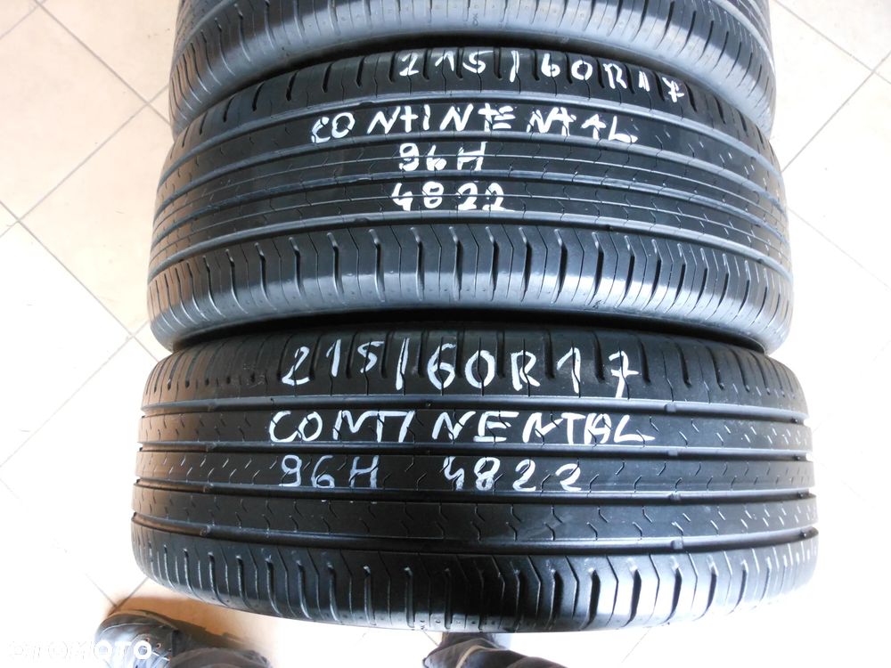 Opony 215/60r17 continental conti eco contact 5 2x6,7mm 2x6,2mm lato komplet - 2