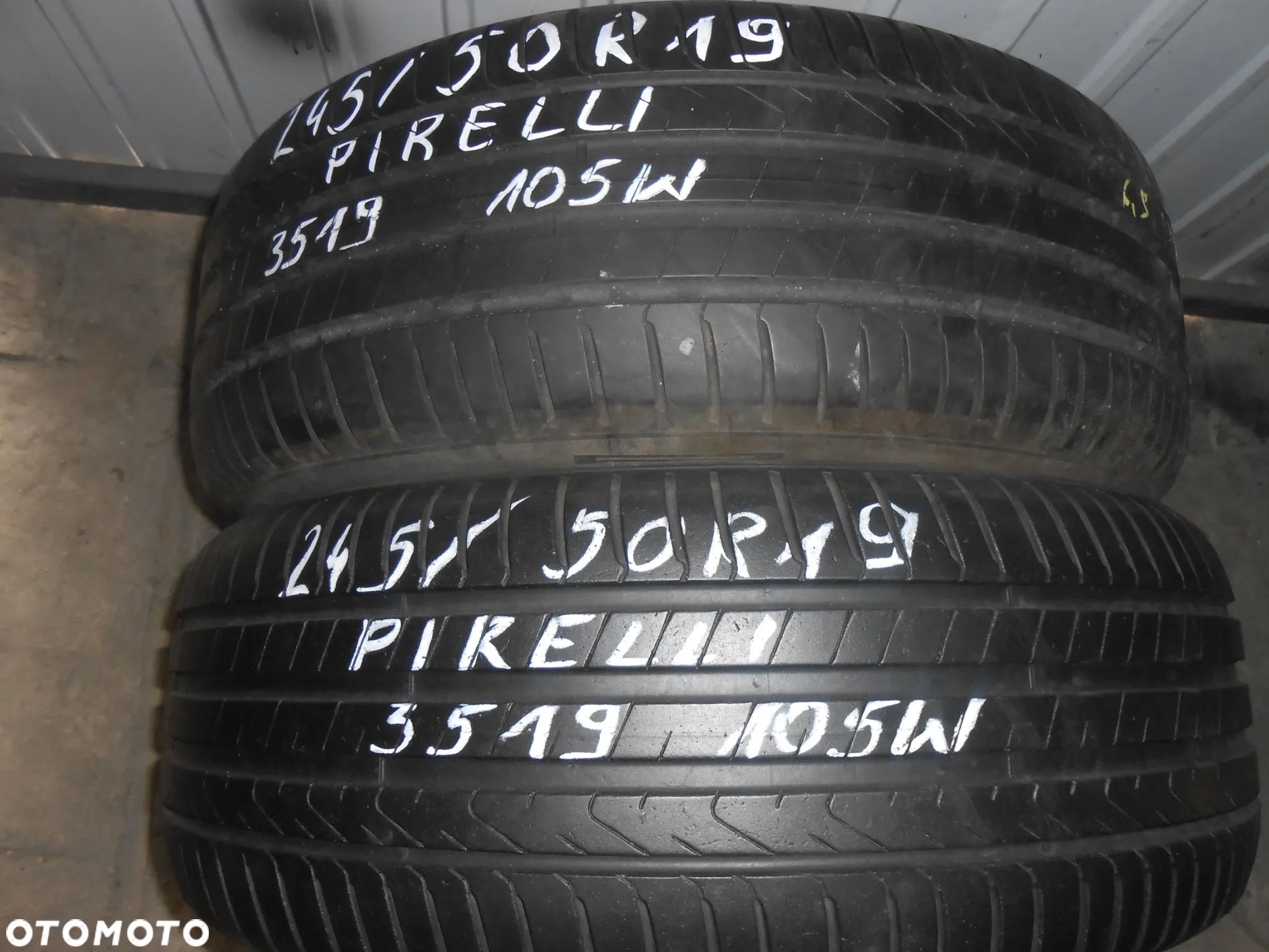 OPONY 245/50R19 PIRELLI CINTURATO P7 DOT 3519 6.9MM - 1