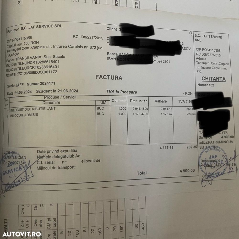 Ford Transit Unic Proprietar Dokka Camioneta Bena TVA Punte Dubla Istoric Pick-Up NU Mercedes Sprinter VW Crafter Iveco carosata 2.2 diesel - 7