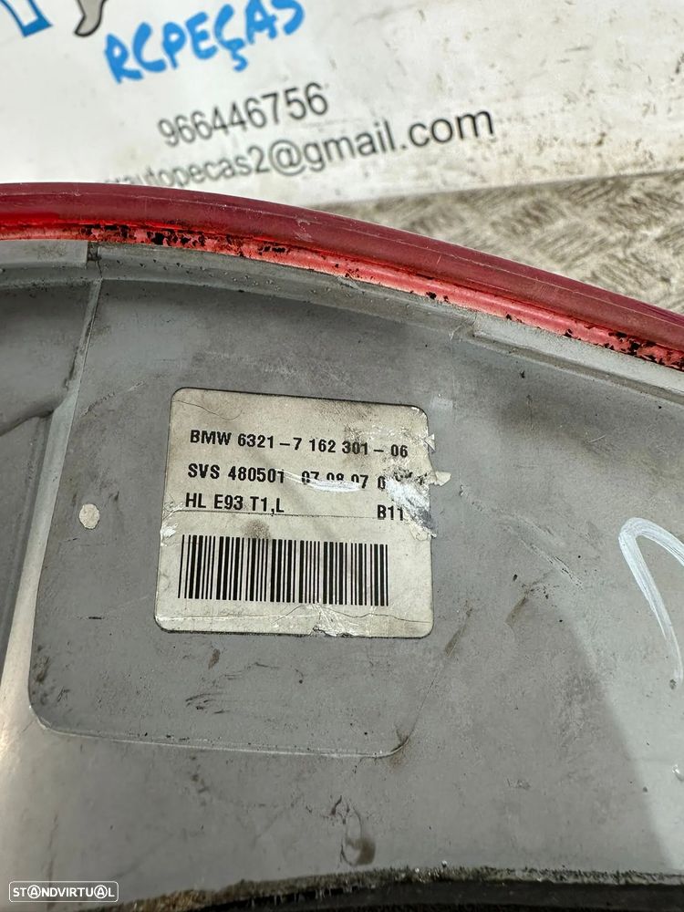 .Farolins Tras Traseiros Originais Led Esquerdo Direito BMW Serie 3 E93 Cabrio 2007 - 2013 - 6