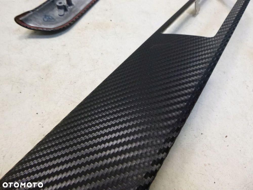 RANGE ROVER SPORT L320 LIFT LISTWA LISTWY DRZWI TUNELU ŚRODKOWEGO BOCZNE LEWA PRAWA KOMPLET CARBON / CZARBY POŁYSK ORYGINAŁ - 9