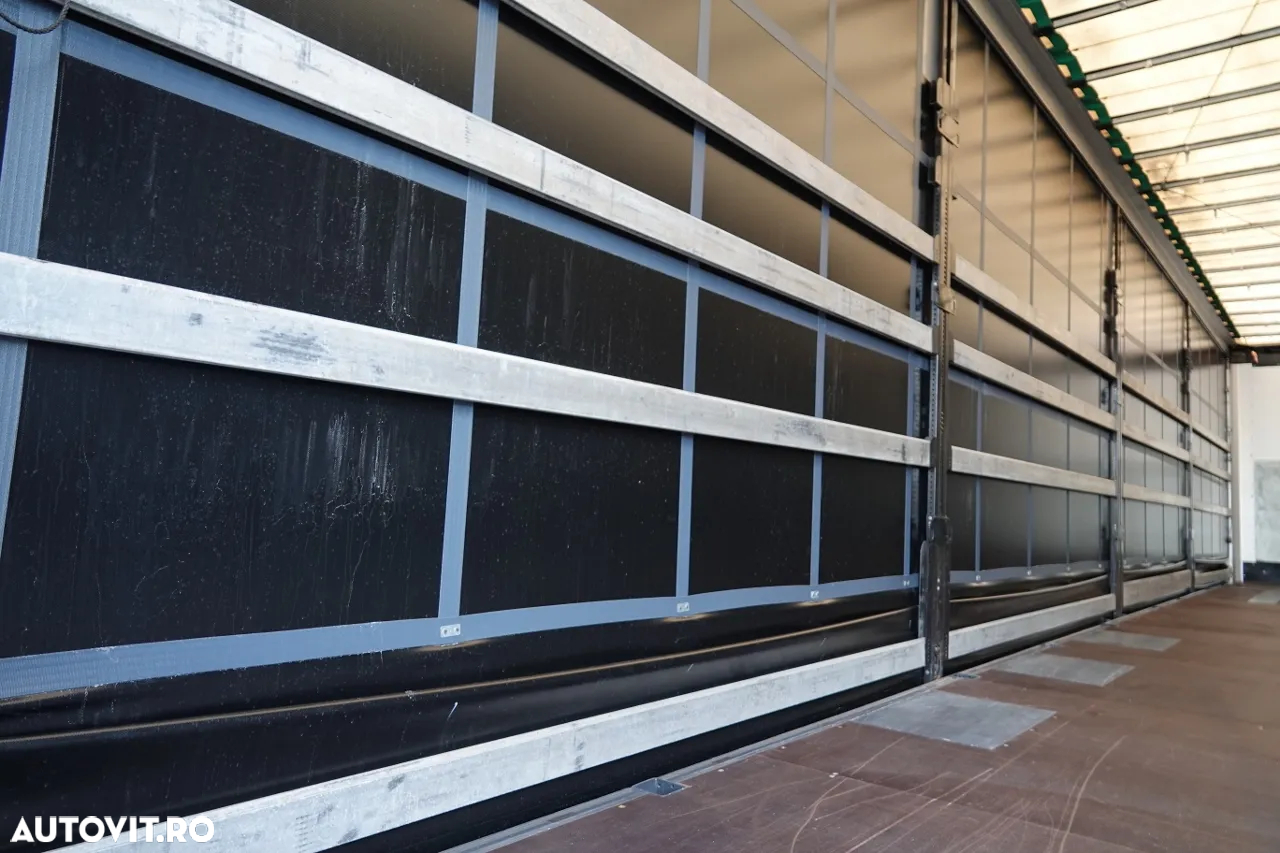 Wielton CORTINĂ STANDARD WIELTON / ACOPERIȘ RIDICABIL / SISTEM BDE - STALPINI EXTENSIBILI / AX RIDICABIL / SAF / PUȚIN UTILIZAT - 16