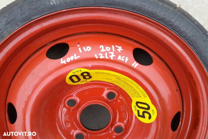 Roata de rezerva slim R15 T115 / 70 D15 T115 / 70 D15 Hyundai i10 2 [ - 2