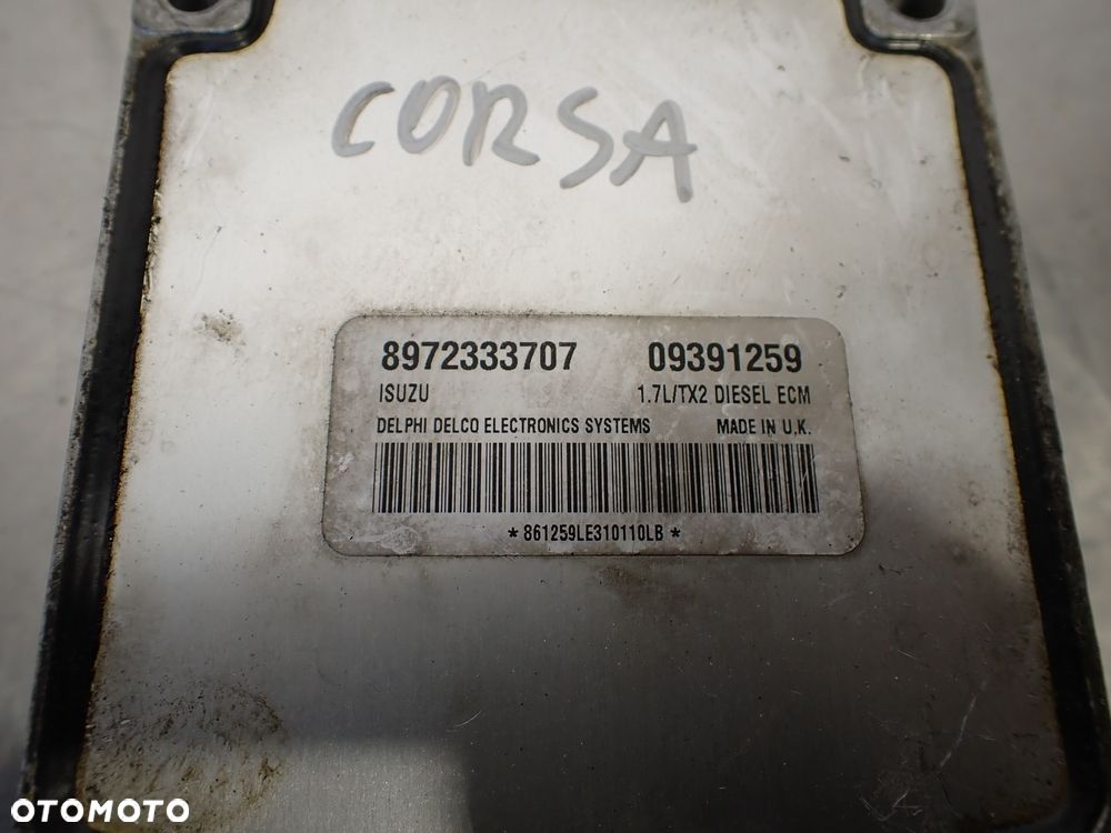 KOMPUTER SILNIKA OPEL CORSA-C 1.7 8972333707 - 5