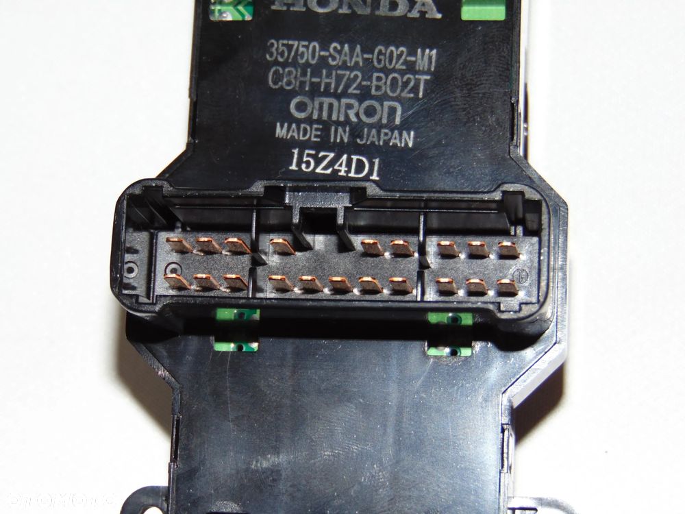 ORYGINAŁ przełącznik panel szyb przednich 35750-SAA-G02-M1 Honda Jazz 2 II 02-08r - 8