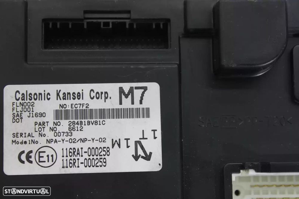 MODULO ELECTRONICO NISSAN JUKE 2016 -284B1BV81C - 2