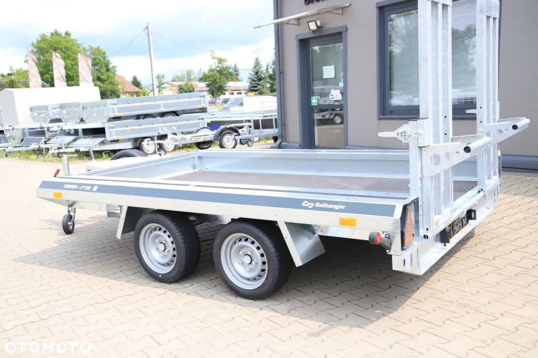 Inny Balhanger DIGGER 2730 Przyczepa pod minikoparkę/sprzęt budowlany 300x155x20cm TRAP WJAZDOWY DMC 2700kg - 1