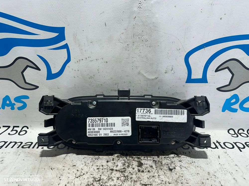 .Modulo Controlo Climatronic Sofagem Digital Ar Condicionado AC Original Fiat 500L 735579710 2012 - 2022 - 5