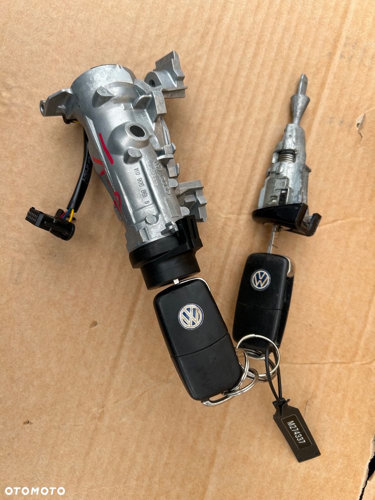 Stacyjka 2 KLUCZYKI + wkładka VW GOLF 5 1K0905851B - 5