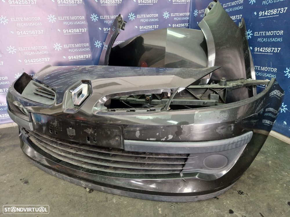 Frente completa usada RENAULT CLIO III 3 185 capot parachoques oticas guardalamas fibra reforço - 5