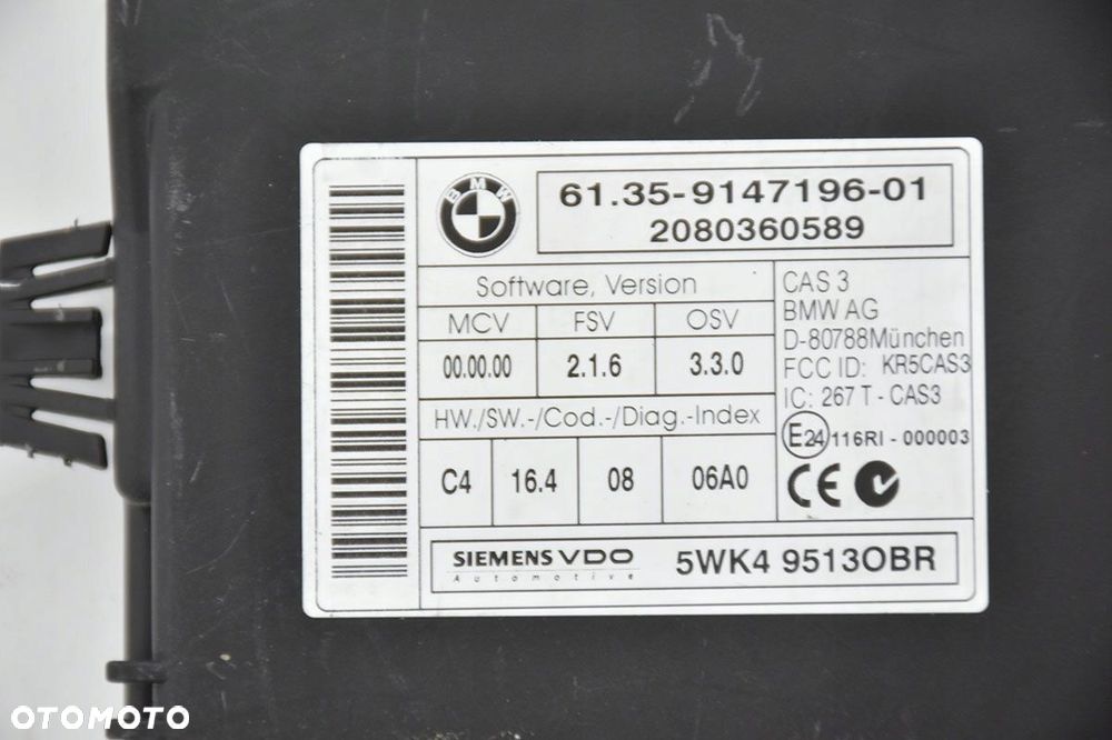 sterownik zestaw startowy bmw 0281015075 7810000 - 4