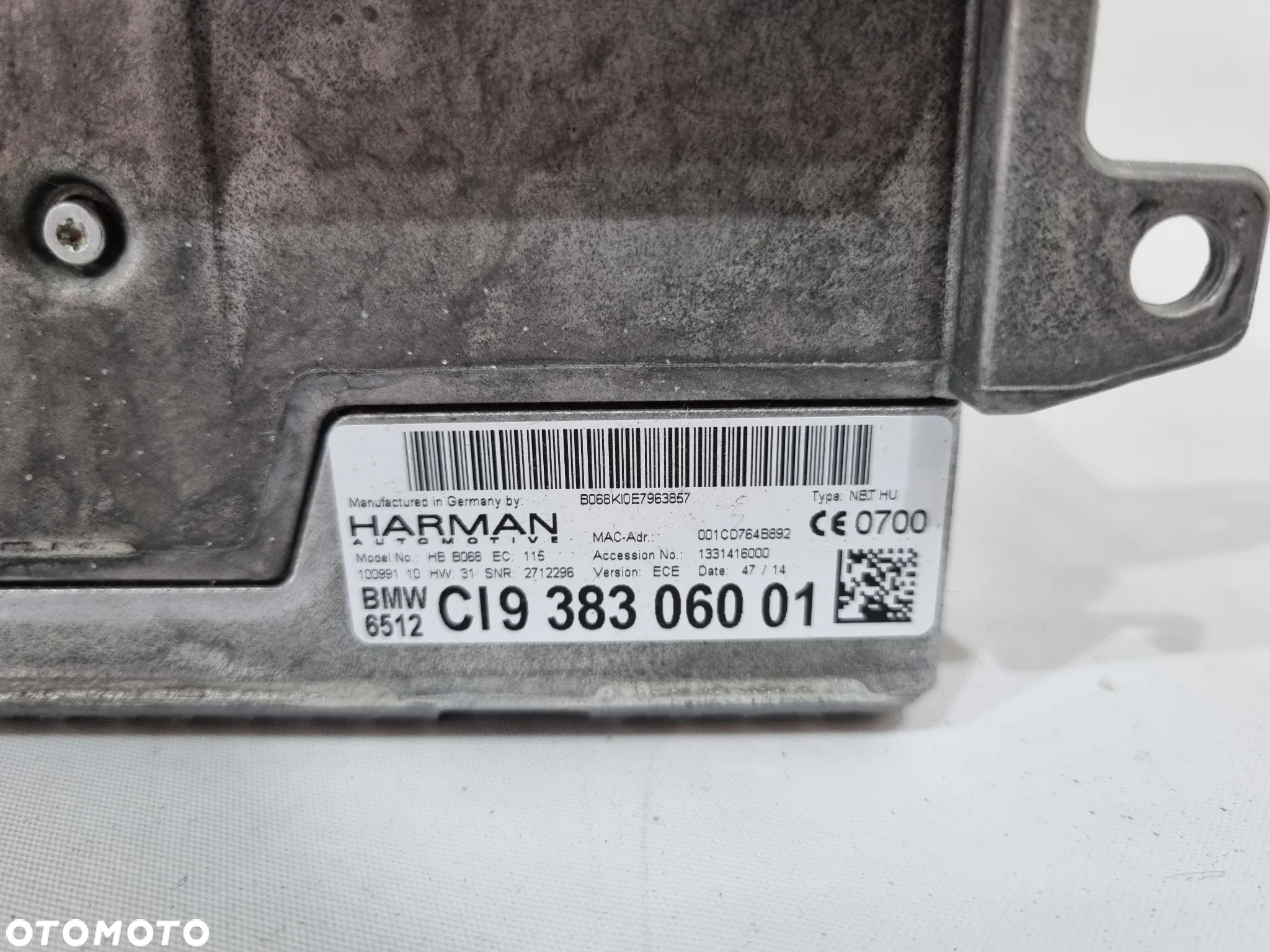 BMW F30 F31 F32 F34 F36 F15 RADIO NAWIGACJA ZESTAW 9383060 9292248 9350723 - 8
