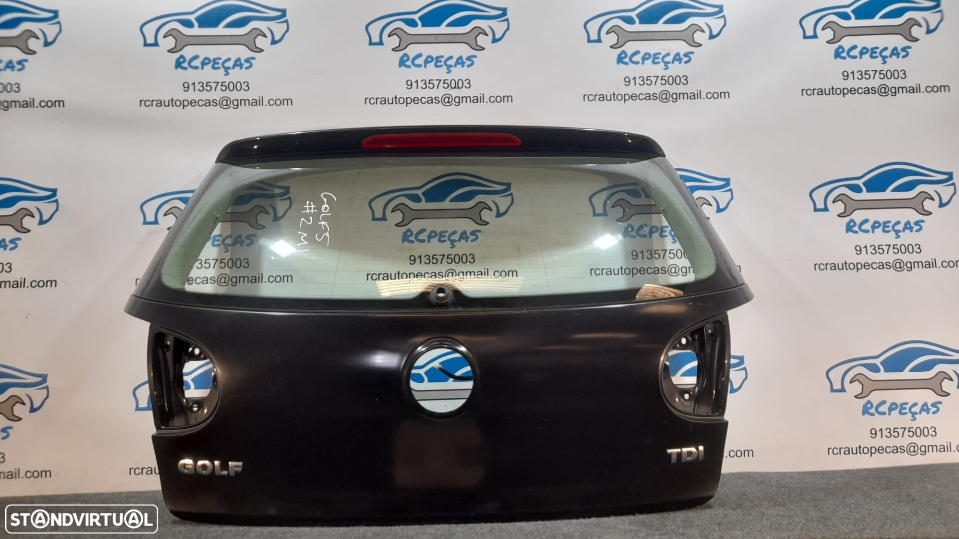 PORTA TAMPA MALA VW VOLKSWAGEN GOLF V 5 MK5 1K 1K1 1K6827025H 1K6827025 FECHO PUXADOR MOTOR VIDRO 3º STOP AILERON ALERON SPOILER LIP - 5