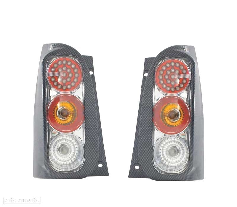 FAROLINS TRASEIROS LED SMART 98-06 CARBONO - 1