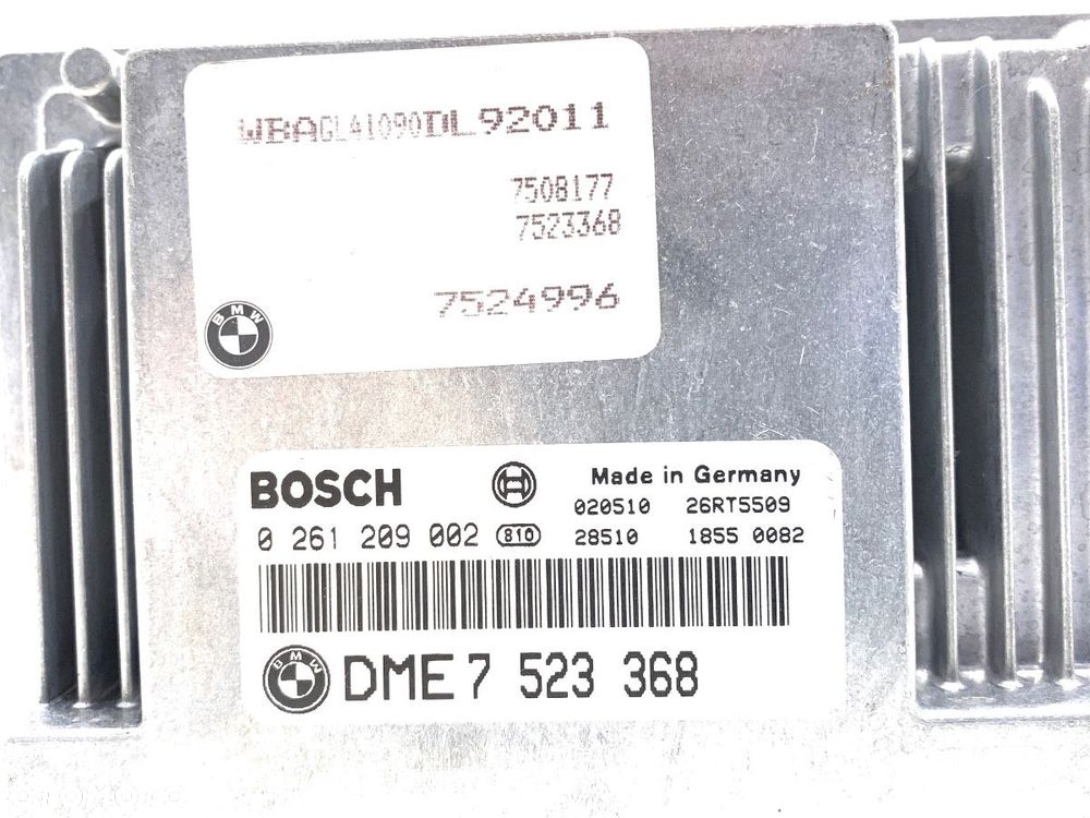 KOMPUTER SILNIKA  BMW 7 (E65, E66, E67) 2001 - 2009 735 i, Li 200 kW [272 KM] benzyna 2001 - 2005 - 4