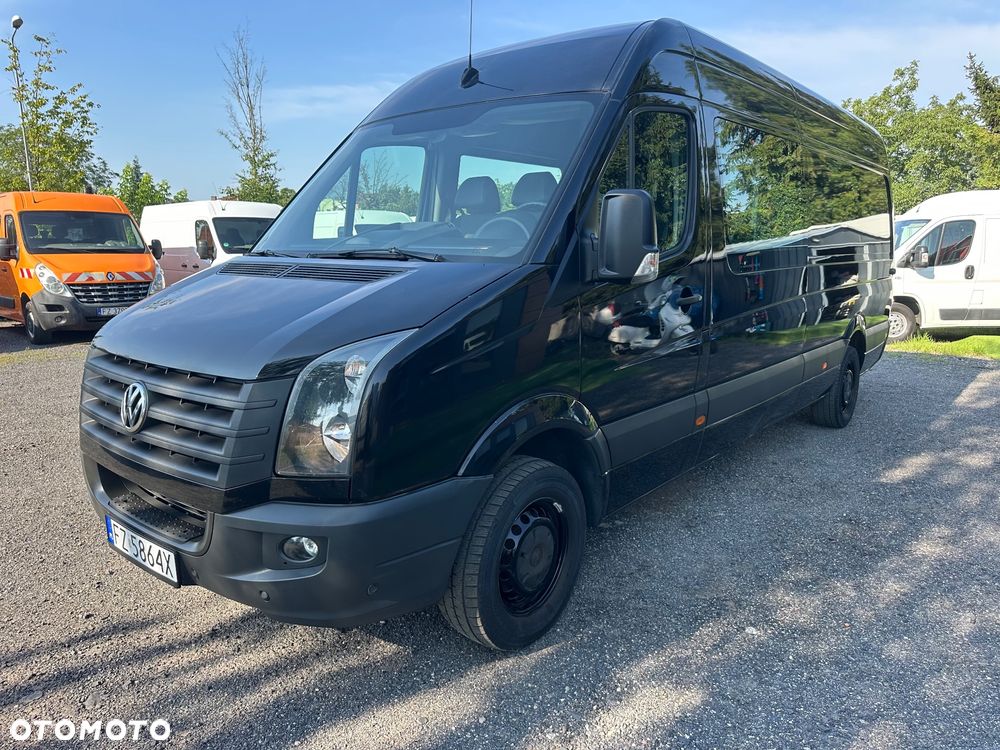 Volkswagen Crafter 2.0tdi 136ps 6oso brygadowka Maxi czarna - 3