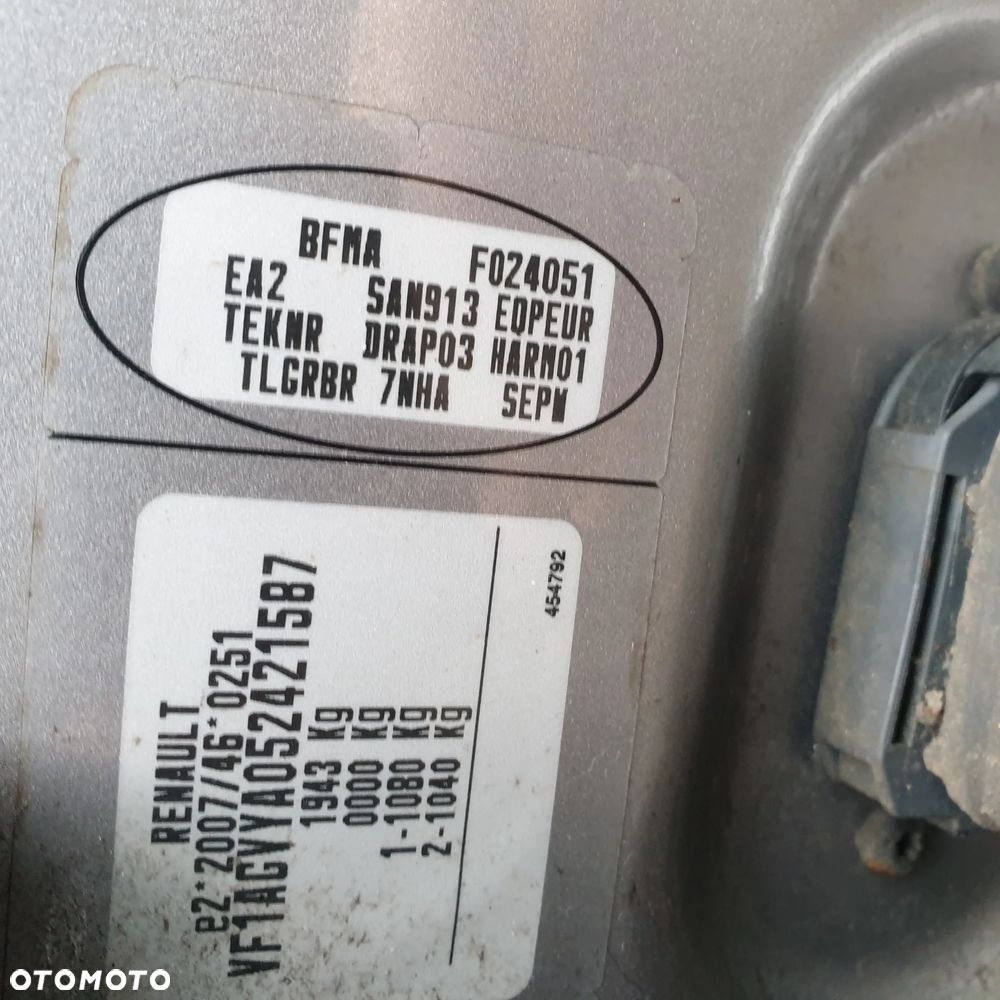 RENAULT ZOE KLAPA BAGAZNIKA TEKNR 14R - 4