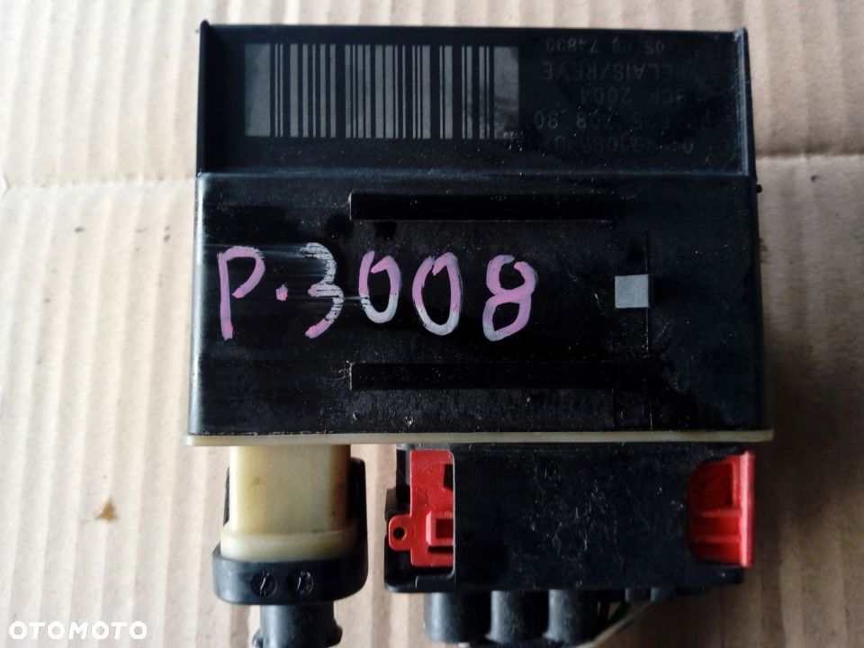 Peugeot 308  3008 5008 Citroen C4 C5 Berlingo   moduł przekaźnik sterownik wentylatora 9652021180  9662570880 - 3