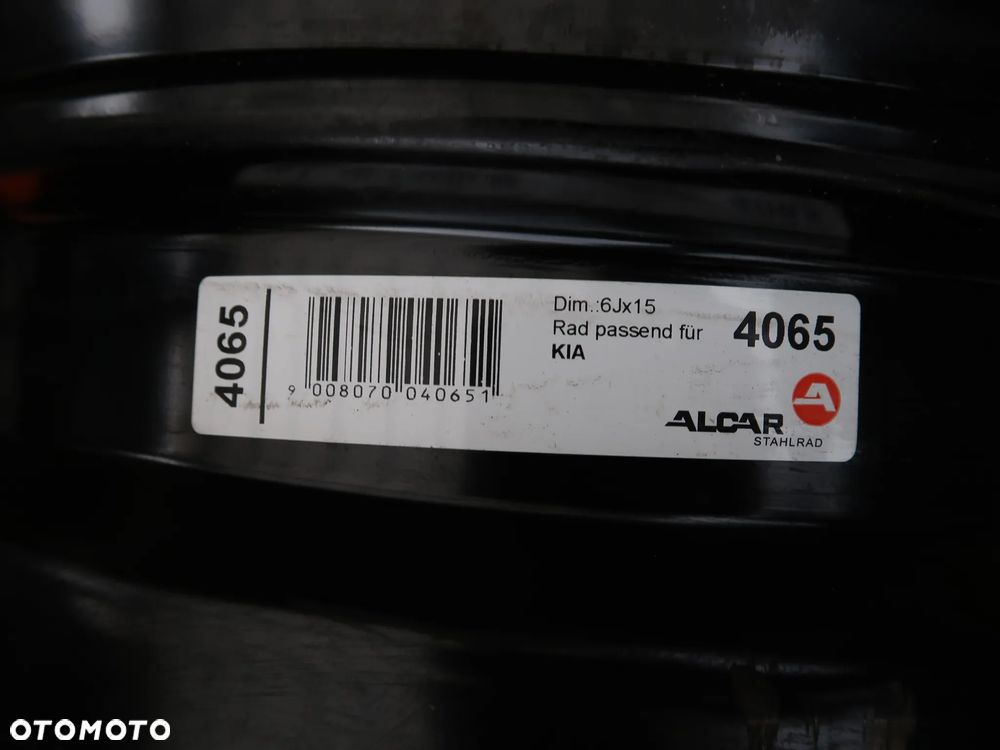 Felgi stalowe Hyundai I10 I20 Yaris Stonic  4x100 15'' - 9