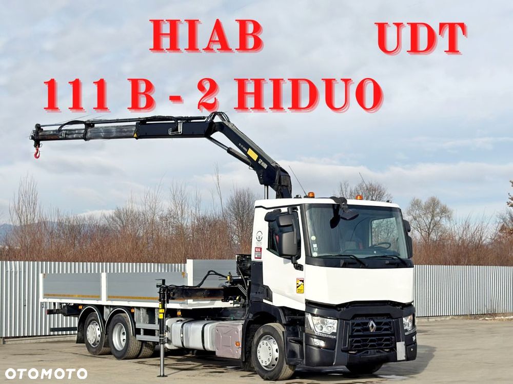 Renault T 380 * SKRZYNIA 6,80 m * HIAB 111 B - 2 HIDUO + PILOT * STAN BDB - 1
