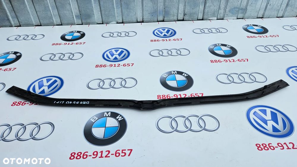 BMW 5 E60 E61 Osłona zderzaka przedniego Listwa górna zderzaka Uszczelka 7063835 - 5