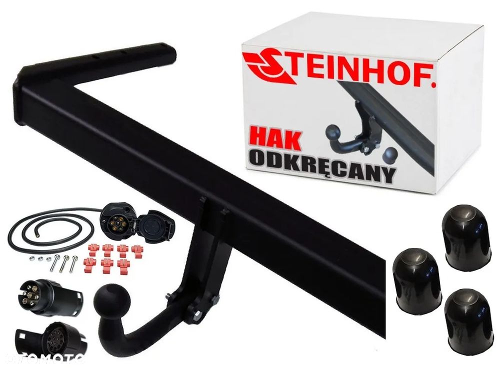 HAK HOLOWNICZY Z KULA ODKRĘCANĄ NA DWIE ŚRUBY+WIĄZKA7/13 VOLKSWAGEN VW PASSAT B5 4x4+KOMBI+4d 97-05 - 1