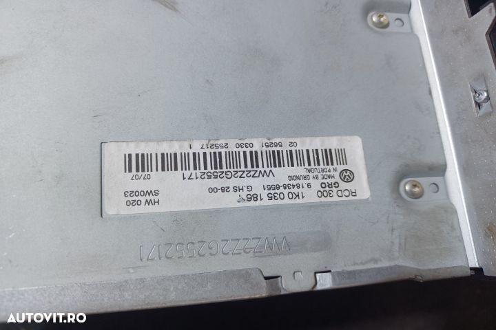 Radio cd 1K0035186T Volkswagen VW Golf 5 [2003 - 2009] Plus minivan 1 - 4