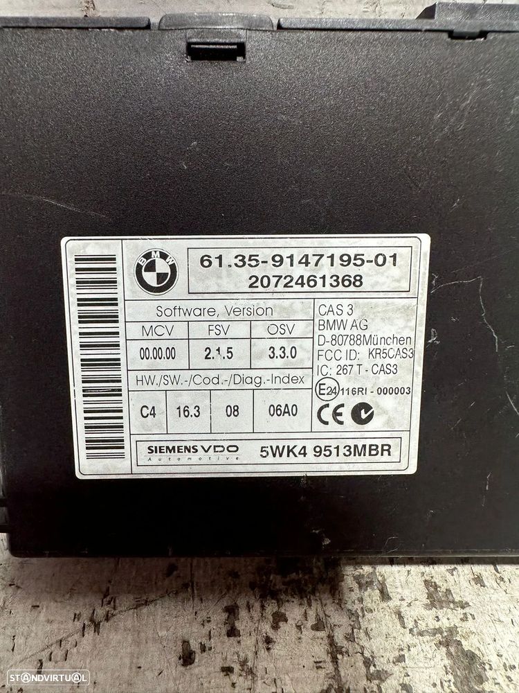 .Módulo Confort CAS 3 Original BMW Serie 3 E90 E91 E92 E93 9147195 - 8