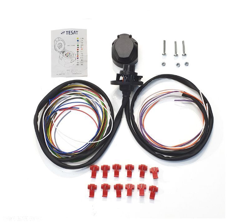HAK HOLOWNICZY + WIĄZKA 13PIN + GNIAZDO + ADAPTER RENAULT SCENIC 2 II + GRAND 2003 do 2009 - 2