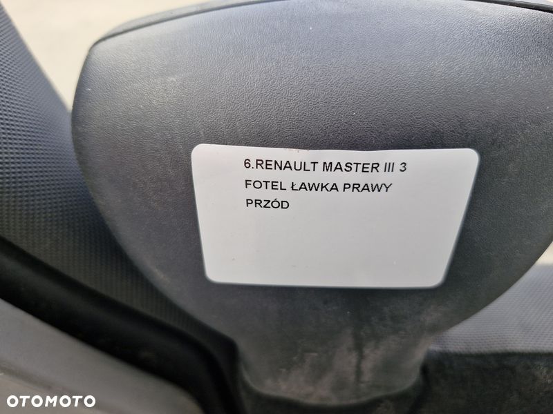 RENAULT MASTER III 3 FOTEL ŁAWKA PRAWY PRZÓD - 11