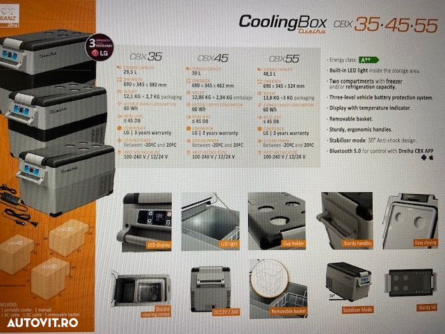 Frigider auto cu compresor Dreiha CBX55 12/24 volti 49 litri - 8