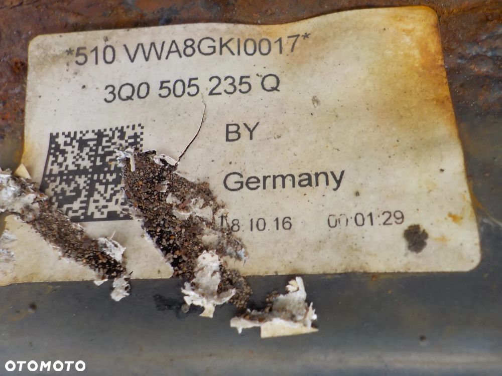 SKODA SUPERB III HB 2.0 TDI BELKA ZAWIESZENIA TYŁ TYLNEGO 3Q0505235Q - 3