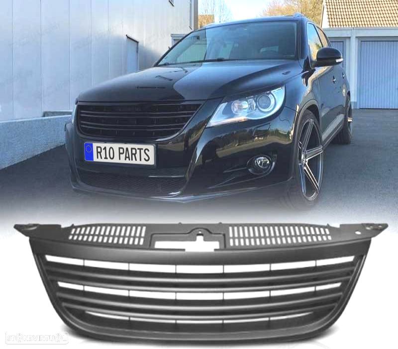GRELHA FRONTAL VOLKSWAGEN VW TIGUAN 07-11 PRETA - 1