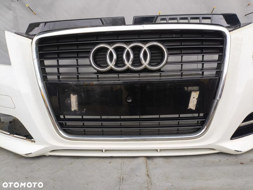 AUDI A3 8P LIFT FL S LINE ZDERZAK PRZEDNI PRZÓD GRILL CHROM 8P0853651M - 4