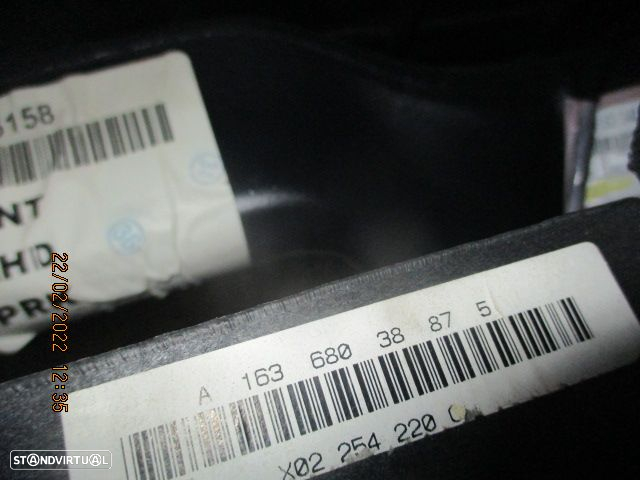 Tablier A1636803887 MERCEDES W163 ML 2002 4.0 CDI 0 Cinza - 2