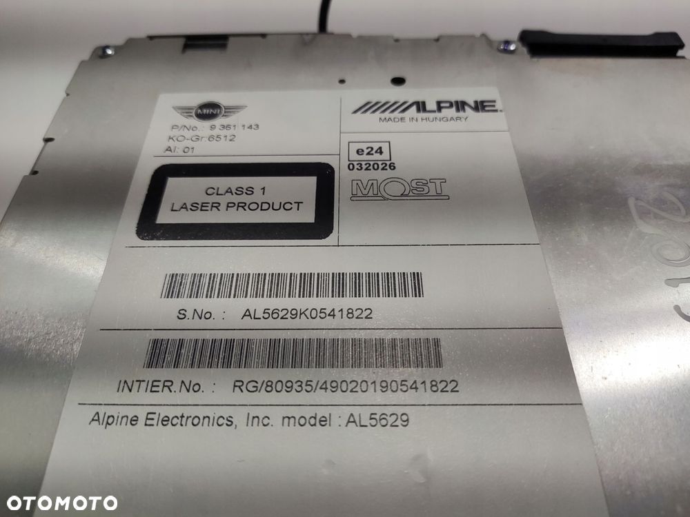 radio fabryczne nawigacja mini countryman r60 2010-2015 9361143 - 5