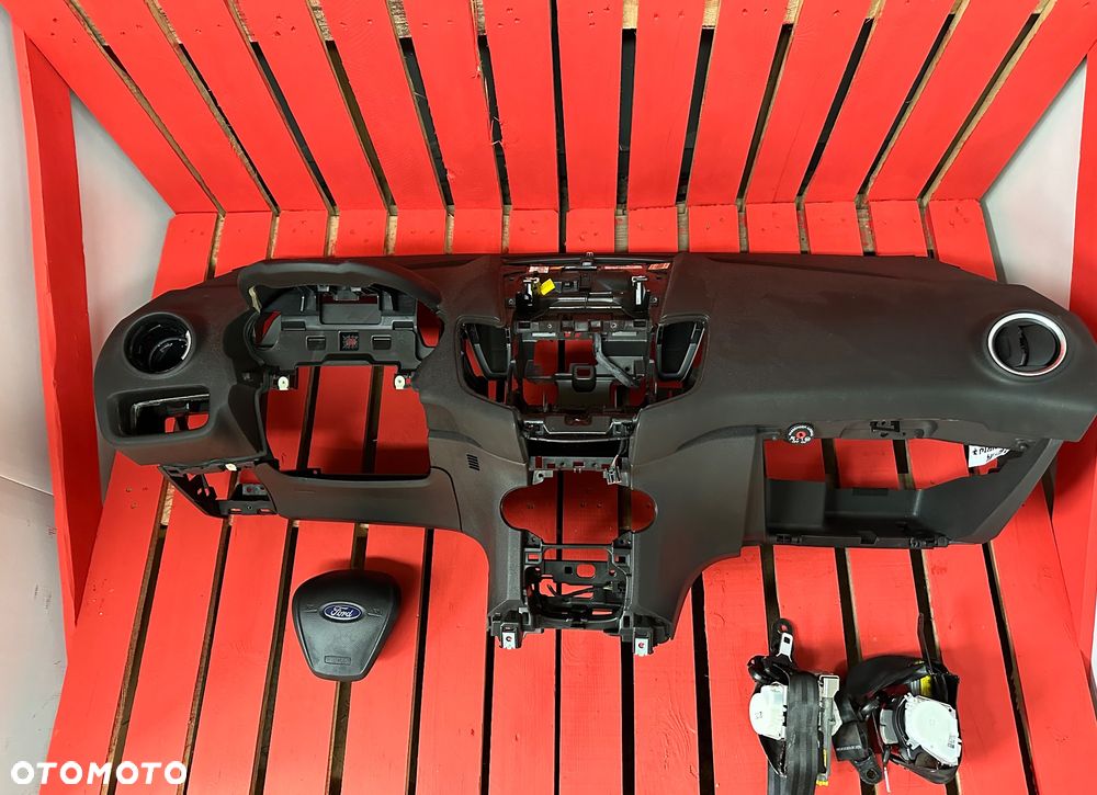 Ford Fiesta Mk7 Lift DESKA ROZDZIELCZA konsola kokpit pulpit poduszki airbag pasy KOMPLET ORYGINALNY - 1