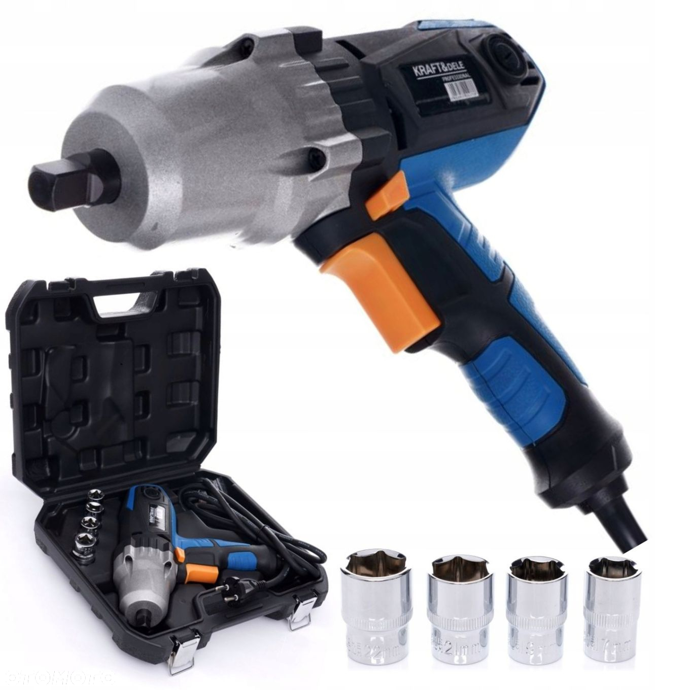 ELEKTRYCZNY KLUCZ UDAROWY 2200W 700Nm 1/2" DO KÓŁ WALIZNA  NASADKI KRAFT - 14