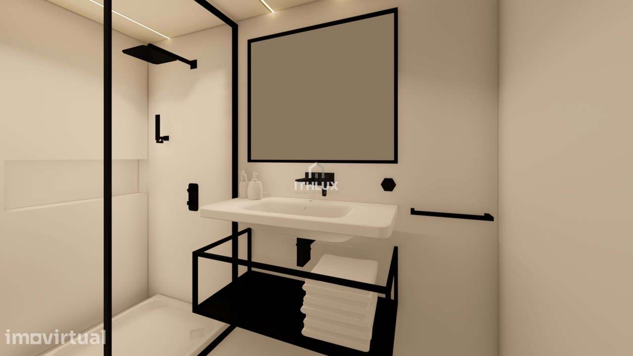Apartamento T0 c/ mezanino  novo no coração da cidade do Porto na Zona - Grande imagem: 4/9
