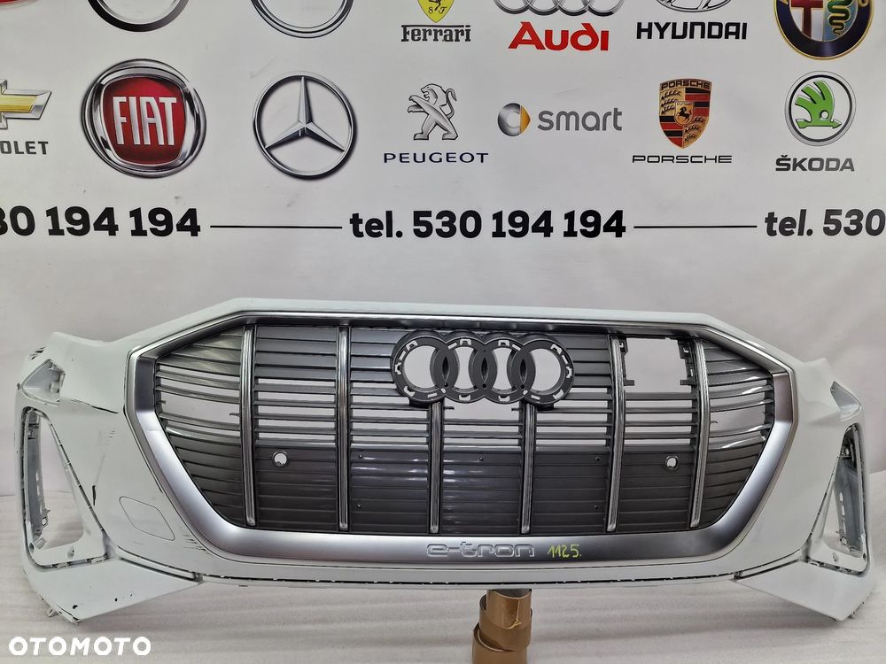 AUDI E-TRON 4KE S-LINE ZDERZAK PRZEDNI PRZÓD NA SPRYSKI + 6X PDC , NR 4KE807437C / 4KE807437D , NR AUKCJI NZ1124 (NZ1125)