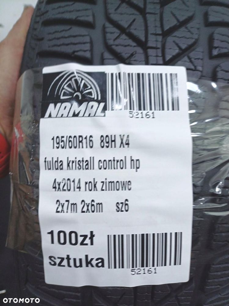 4x 195/60r16 fulda opony zimowe 7mm 52161 - 10