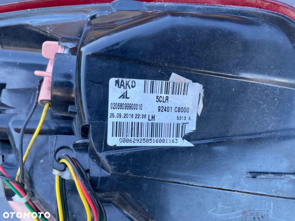 klapa tył tylna belka zderzaka Kompletna lampa lewa prawa PSW Hyundai I20 II 14-18 - 7