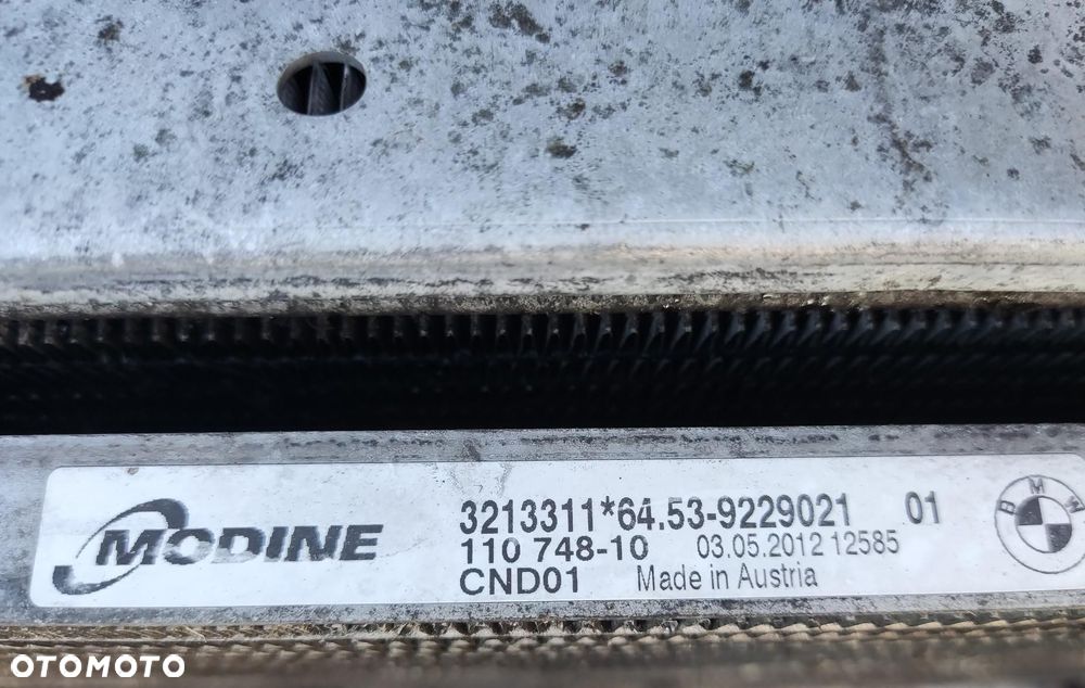KOMPLET CHŁODNIC CHŁODNICE WENTYLATOR BMW 3 E90 E91 LIFT LCI 2.0D 2008-12 - 13